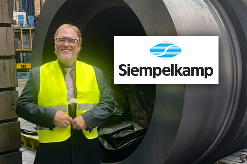 Todd Taylor from Taylor IP visiting new client, Siempelkamp GmbH in Germany